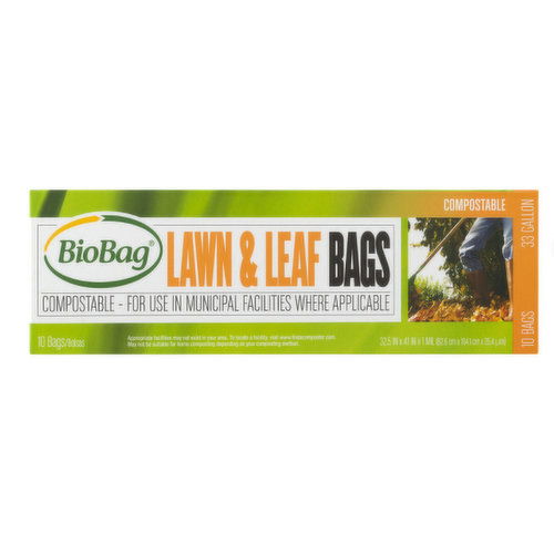 BioBag 33 Gallon Lawn & Leaf Bags