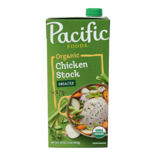 Pacific Foods Organic Unsalted Chicken Stock