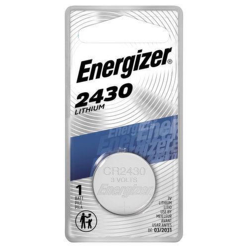 Energizer Battery, Lithium, 2430