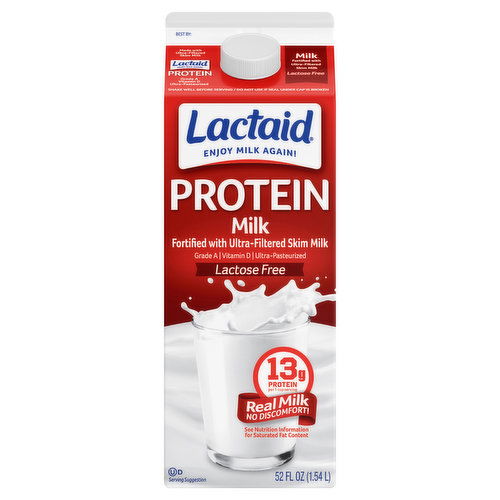 Lactaid Milk, Lactose Free, Protein