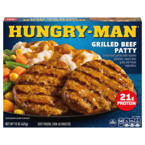 Hungry-Man Grilled Beef Patty