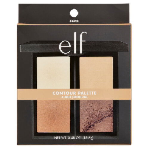 e.l.f. Contour Palette, Sculpt & Shade, Light/Medium