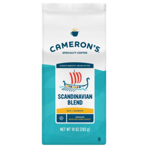 Cameron's Coffee, Ground, Medium-Dark Roast, Scandinavian Blend