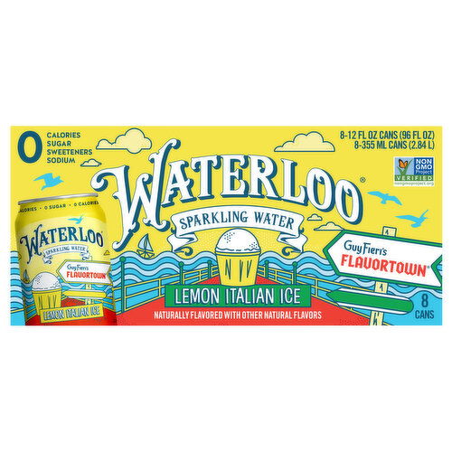 Waterloo Sparkling Water, Lemon Italian Ice