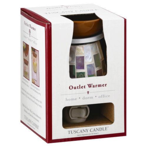 Tuscany Candle Outlet Warmer, Glass Mosaic