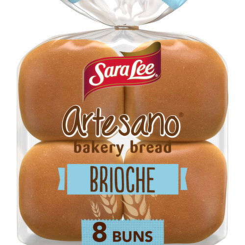 Sara Lee Artesano Brioche Buns, 8 count, 16 oz