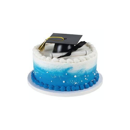 Cub Double Layer Ombre Graduation Cake, 8in