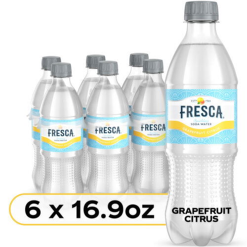 Fresca  Grapefruit Citrus Sparkling Soda Water Bottles