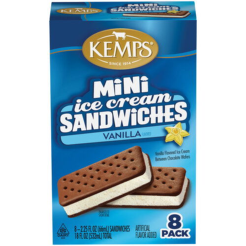 Kemps Mini Vanilla Ice Cream Sandwiches