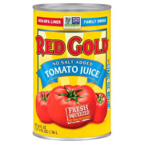 Red Gold Tomato Juice, No Salt Added