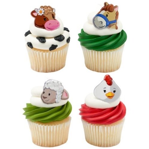 Cub Fisher Price Farm Animal Friends Cupcakes with Rings