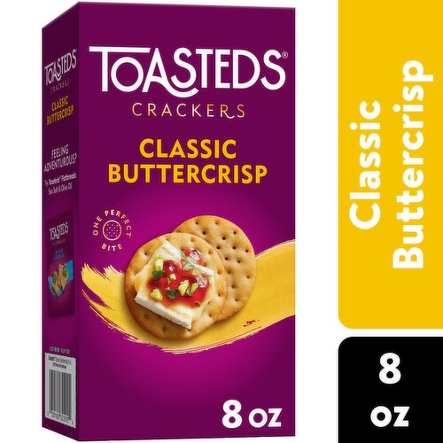 Toasteds Crackers, Classic Buttercrisp