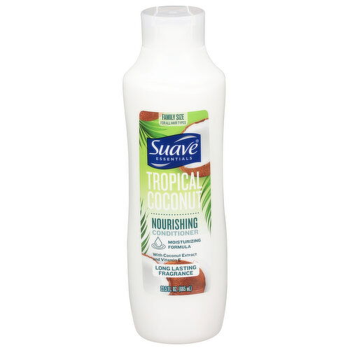 Suave Essentials Conditioner, Nourishing, Tropical Coconut, Family Size