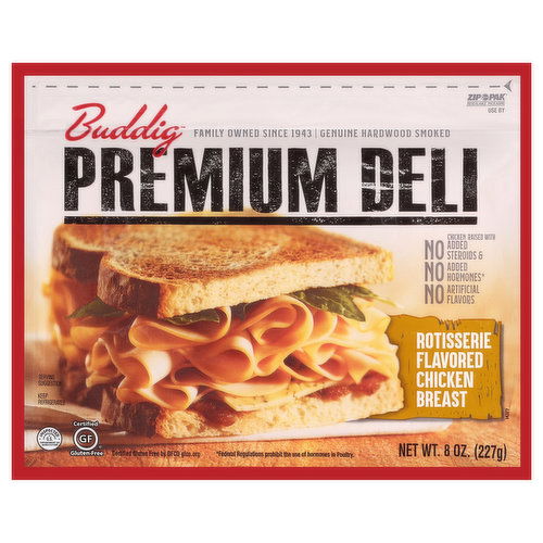 Buddig Premium Deli Chicken Breast, Rotisserie