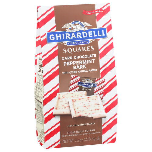 Ghirardelli Dark Chocolate Squares, Peppermint Bark