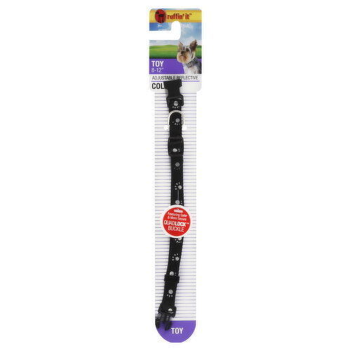 Ruffin' It Collar, Adjustable Reflective, Toy 8-12 Inch