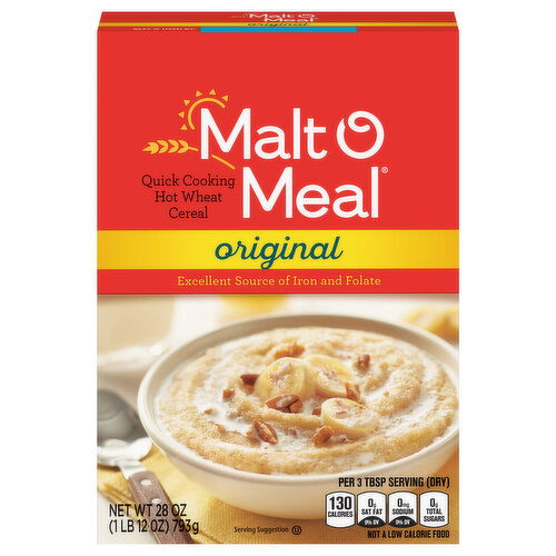 Malt O Meal Quick Cooking Hot Wheat Original Cereal