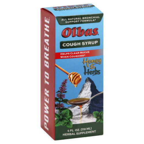 Olbas Cough Syrup, Honey & Herbs