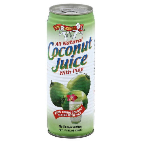 Amy & Brian Coconut Juice, with Pulp