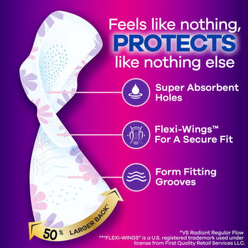 Always Radiant Radiant Overnight Pads, Size 5