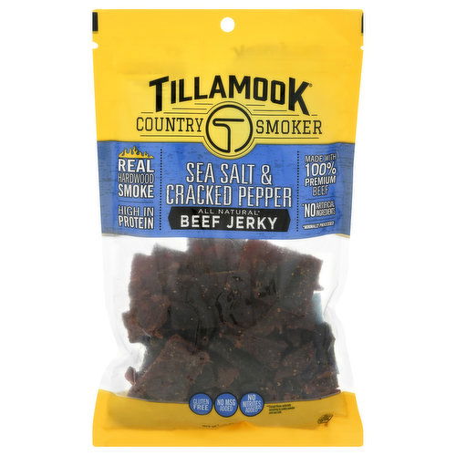 Tillamook Country Smoker Beef Jerky, Sea Salt & Cracked Pepper