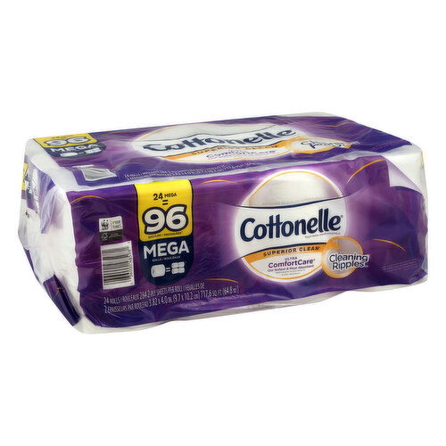 Cottonelle ComfortCare Toilet Paper, Ultra, Mega Roll, 2-Ply