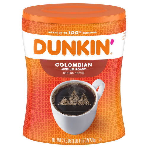 Dunkin' Coffee, Ground, Medium Roast, Colombian