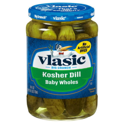 Vlasic Pickles, Kosher Dill, Baby Wholes