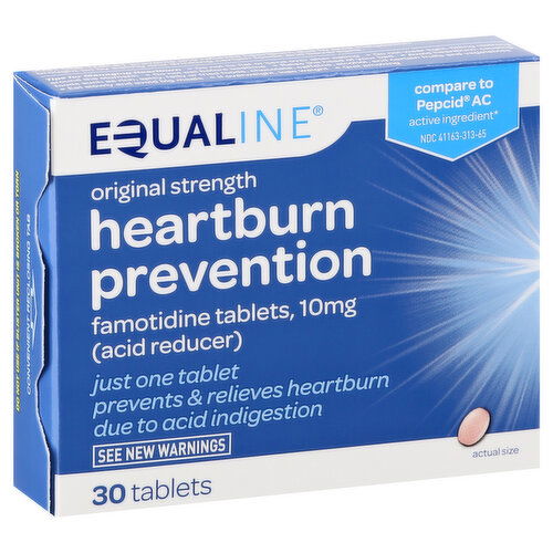 Equaline Heartburn Prevention, Original Strength, Tablets