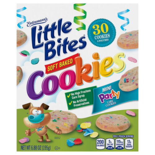 Entenmann's Little Bites Mini Party Cake Soft Baked Cookies