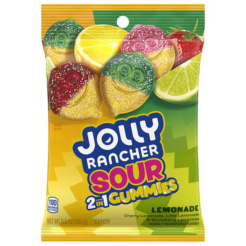 Jolly Rancher Gummies, Lemonade, Sour 2 in 1