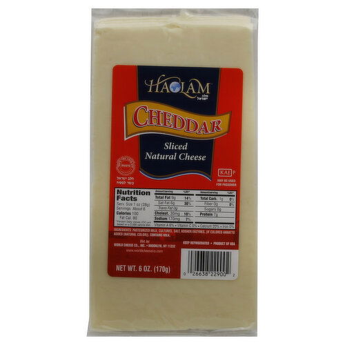 Haolam Cheese Slices, Cheddar