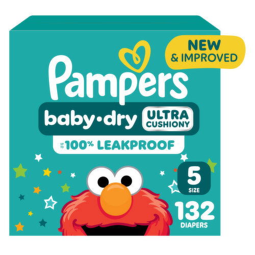 Pampers Baby Dry Baby Dry Diapers Size 5 132 Count