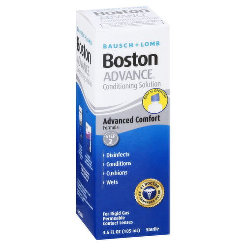 Bausch & Lomb Boston Advance Conditioning Solution, Advanced Comfort Formula, Step 2