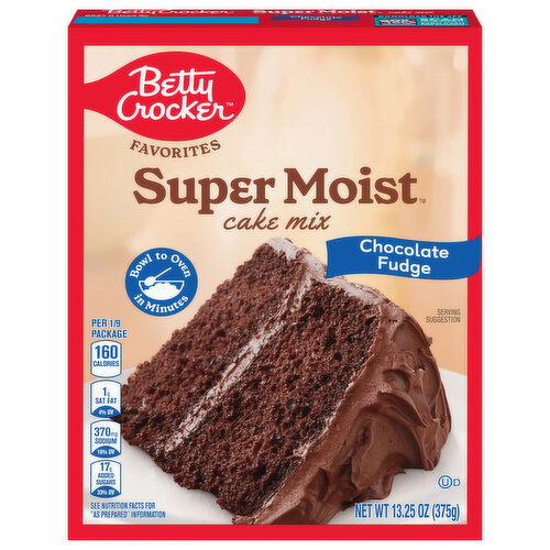 Betty Crocker Super Moist Cake Mix, Chocolate Fudge