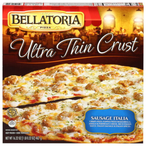 Bellatoria Ultra Thin Crust Sausage Italia Pizza