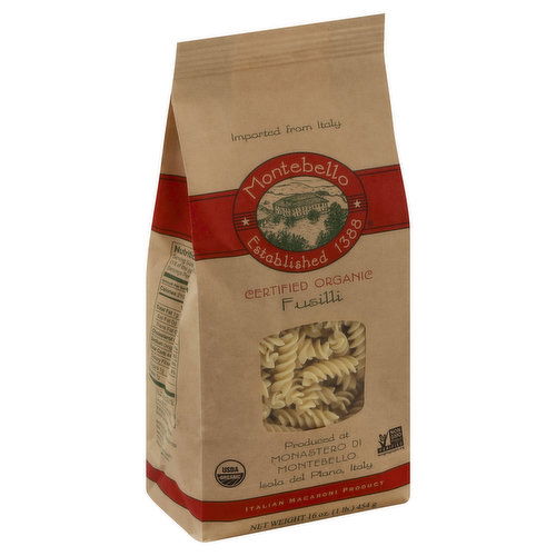 Montebello Fusilli, Certified Organic