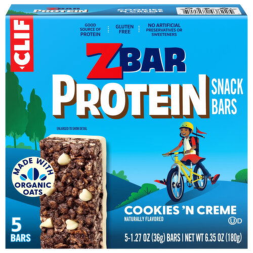 Zbar Protein Cookies 'N Creme Snack Bars