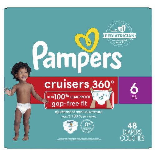 Pampers cruisers 360 degrees TM cruisers 360 degrees Pampers Cruisers 360 Pull-On Diapers, Size 6 (35+ lbs), 48 Count