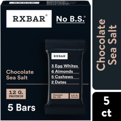 Rxbar Protein Bars, Chocolate Sea Salt