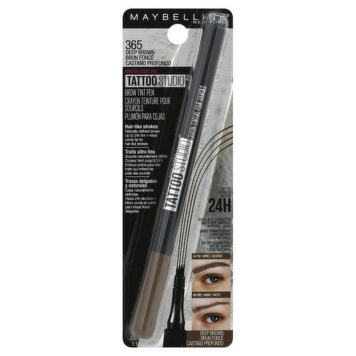 maybelline Tattoo Studio Brow Tint Pen, Deep Brown 365