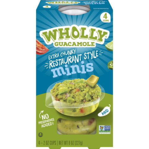 Wholly Guacamole Extra Chunky Restaurant Style, Minis