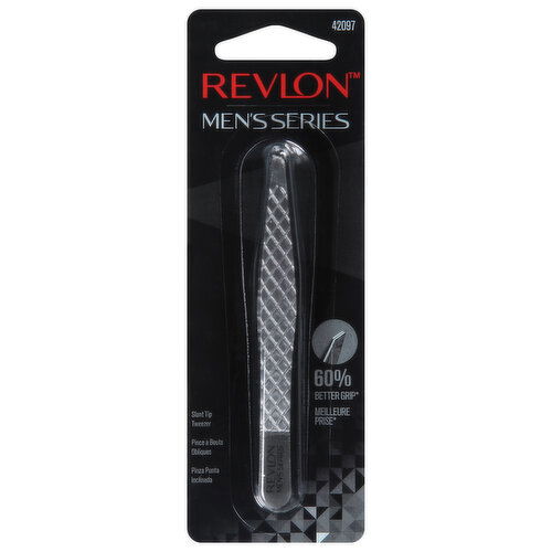 Revlon Men's Series Tweezer, Slant Tip