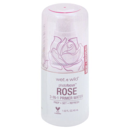 Wet n Wild Photofocus Primer Water, 3-in-1, Rose Addiction 132A