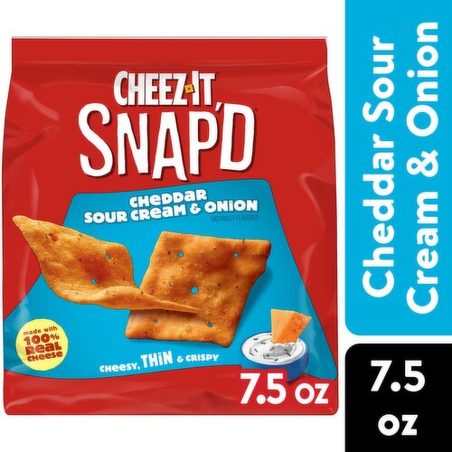 Cheez-It Snap'd Cheese Cracker Chips, Cheddar Sour Cream and Onion