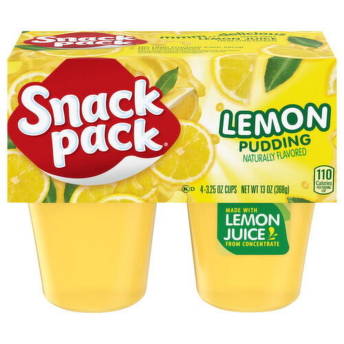 Snack Pack Lemon Flavored Pudding