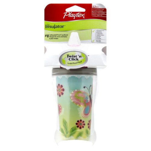 Playtex The Insulator Cup, Spill-Proof, 9 oz, 12M+