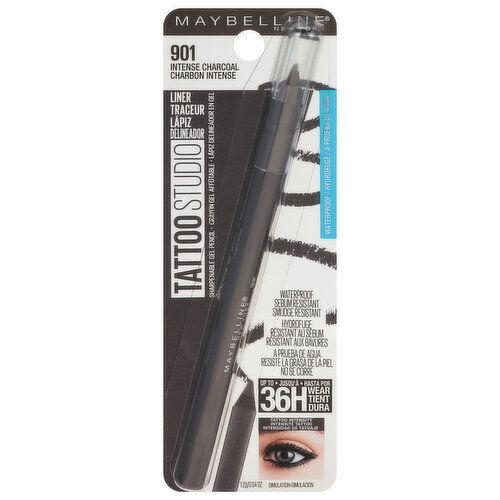 Maybelline Tattoo Studio Liner, Waterproof, Intense Charcoal 901