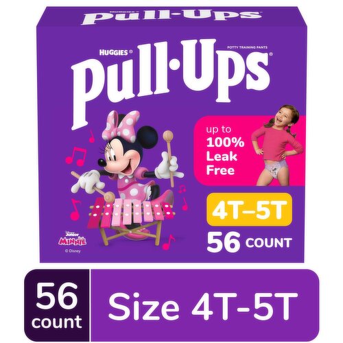 Pull-Ups Girls' Disney Junior Minnie 4T-5T (38-50 lbs) Training Pants