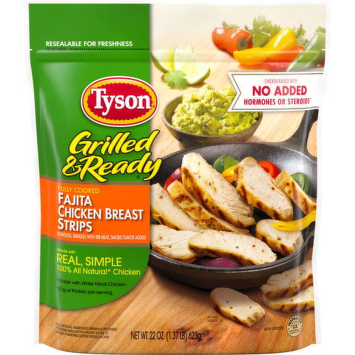 Tyson Grilled And Ready Grilled & Ready Grilled & Ready Fully Cooked Fajita Frozen Chicken Strips